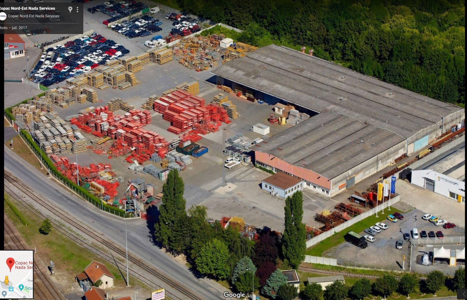 aerial view of the copac site